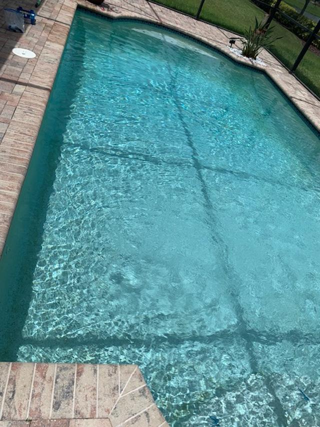 Pool after green to clean service